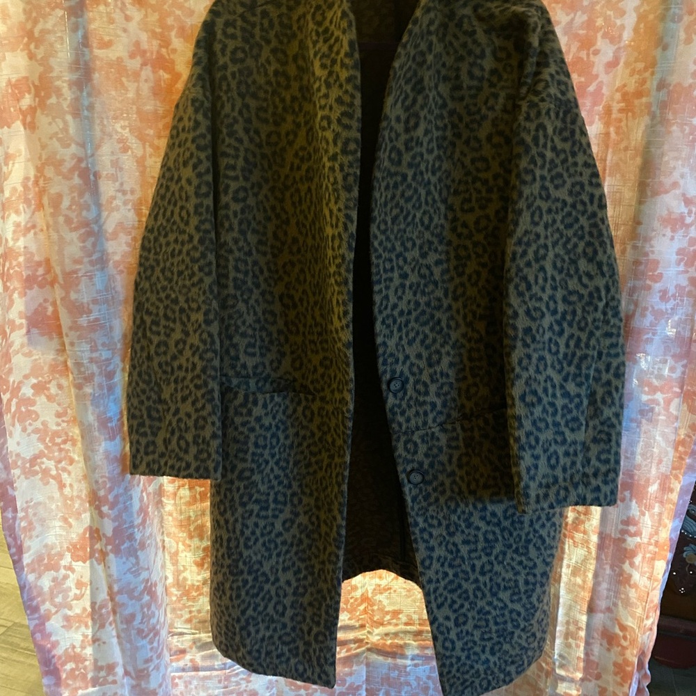 Old Navy Teddy Jacket Brown and Black Cozy Outerwear